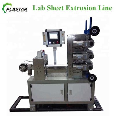 Plastik PE EVA PET PVC Laboratorium Mesin Ekstrusi Lembaran Plastik